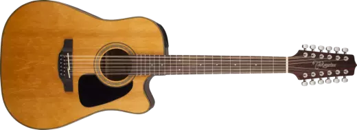 Takamine - Dreadnought acoustique/électrique 12 cordes pan coupé - Naturel brillant