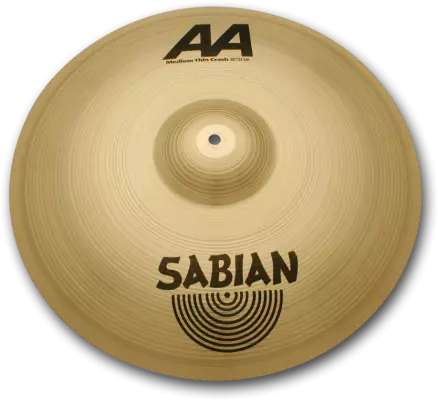 Sabian - AA Medium Thin Crash Cymbal - Brilliant - 18 Inch