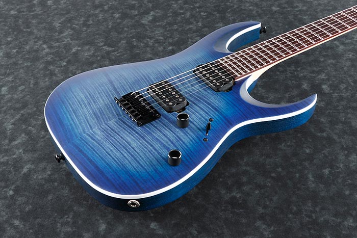 Ibanez - Guitare électrique RGA - Blue Lagoon Burst Flat