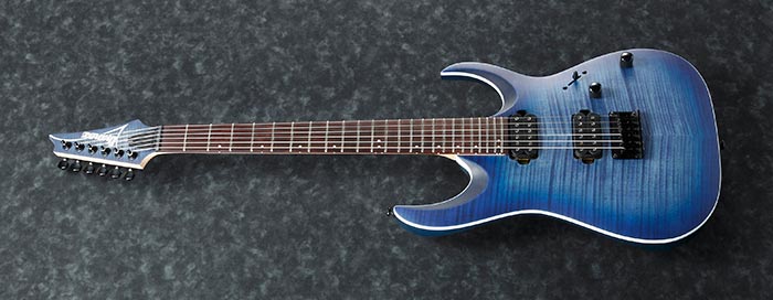 Ibanez - Guitare électrique RGA - Blue Lagoon Burst Flat