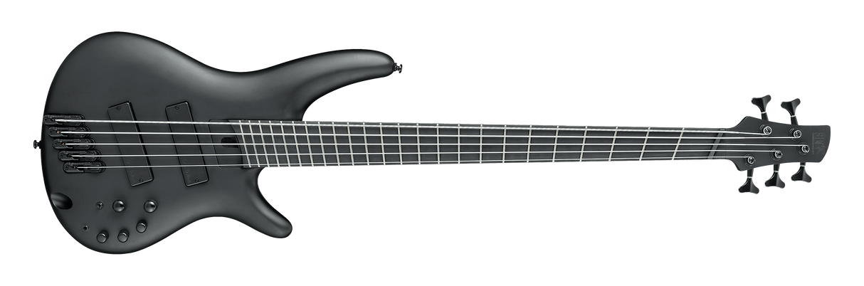 Ibanez - SR Iron Label Basse électrique 5 cordes multidiapason - Noir mat - SRMS625EXBKF