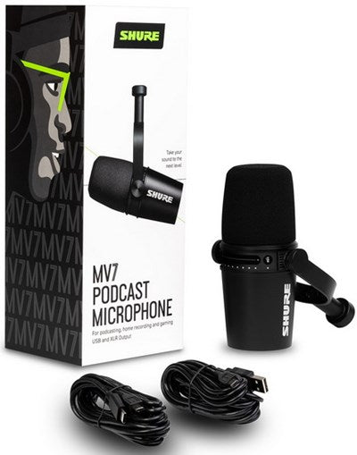 Shure - mv7-k Podcast Microphone