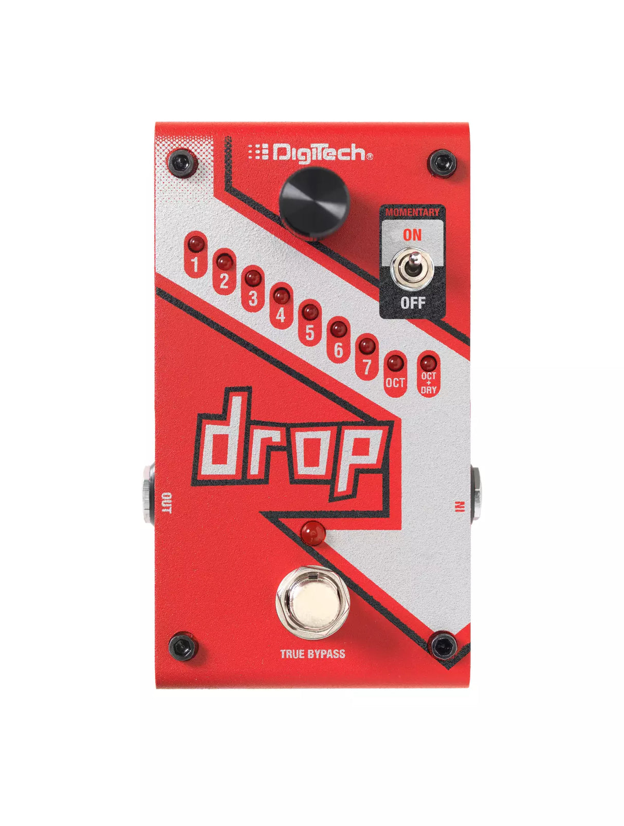 Digitech Polyphonic Drop Tuning Pitch Shifter d'occasion - Rouge - DROP