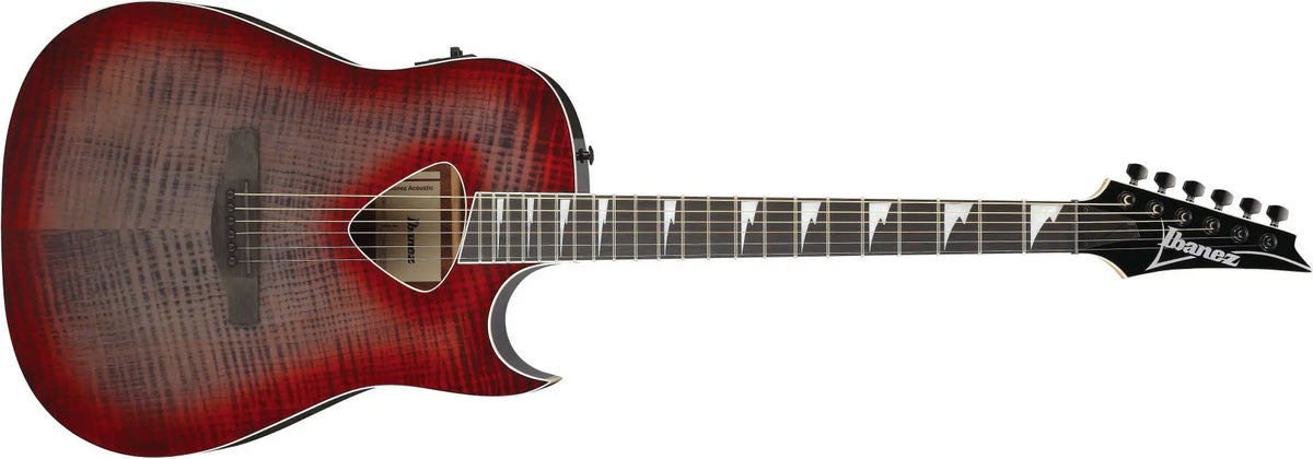 ALT50FA Altstar Acoustic/Electric Guitar - Red Doom Burst