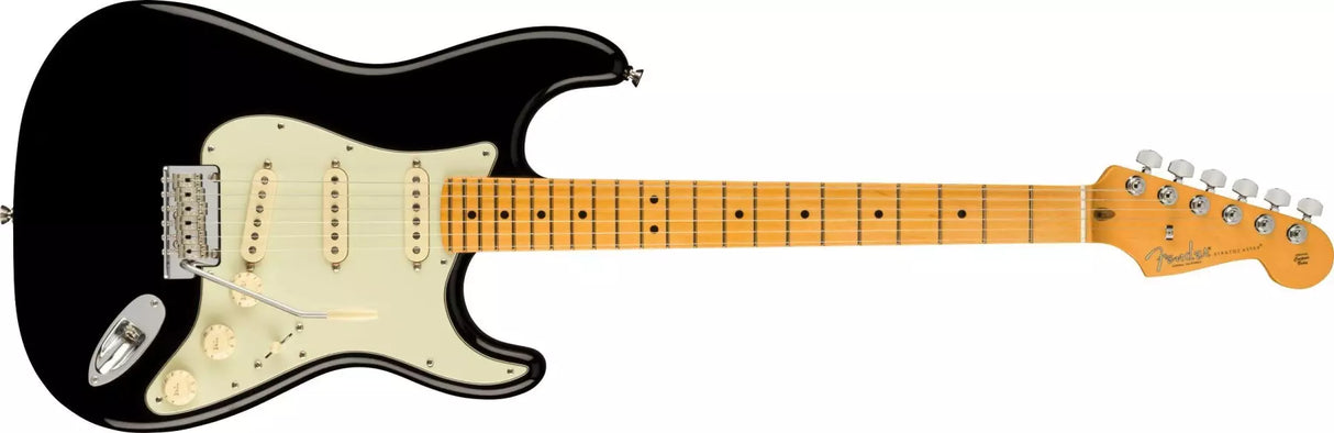 Fender - Stratocaster American Professional II, touche érable - Noir avec étui moulé Deluxe 0113902706