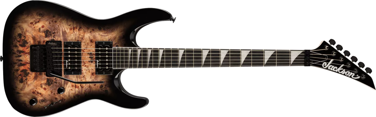 Jackson Guitars - Série JS Dinky JS32 DKAP, touche amarante - Noir transparent éclatant