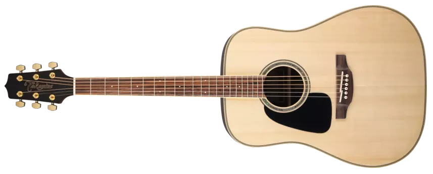 Takamine - Guitare acoustique Dreadnought à table massive pour gaucher - Naturel brillant