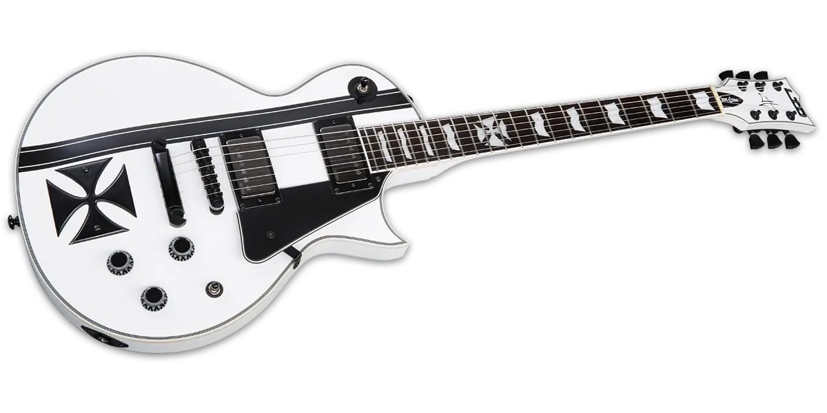 ESP Guitars - Guitare électrique LTD Iron Cross - Blanche-Neige