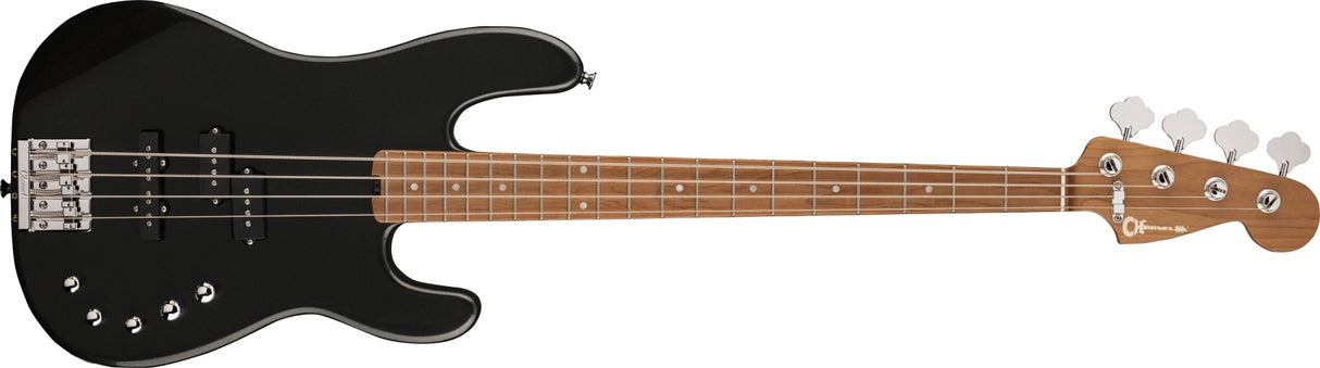 Charvel Guitars - Basse San Dimas PJ IV Pro-Mod, touche en érable caramélisé - Noir métallisé