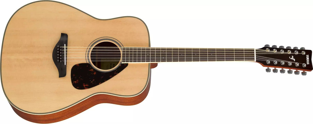 Yamaha - Guitare acoustique 12 cordes en épicéa/acajou - Naturel