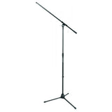 Pieds de scène - Pied de microphone trépied avec perche fixe - Noir
