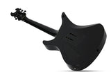 Schecter Synyster Custom Noir brillant avec fines rayures argentées 1740-SHC