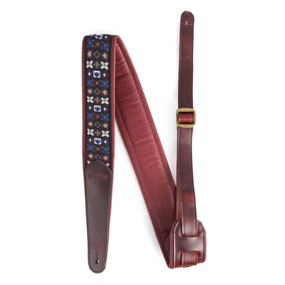 Courroie en cuir jacquard Martin Retro