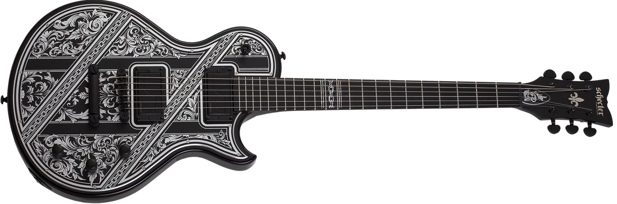 Schecter - Solo-II Przym Palladium Guitare électrique - Noir brillant