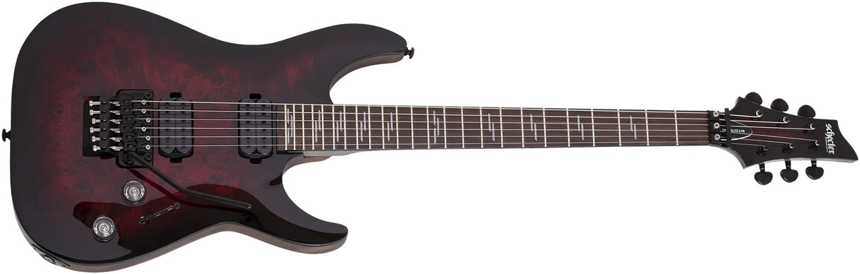 Guitare électrique Schecter 6 cordes pour droitier Omen Elite-6 FR finition Black Cherry Burst