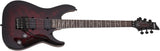 Guitare électrique Schecter 6 cordes pour droitier Omen Elite-6 FR finition Black Cherry Burst
