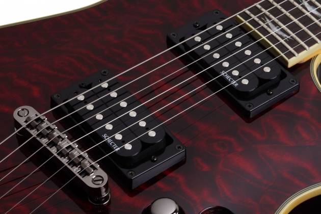 Guitare électrique Schecter 2009-SHC Omen Extreme 6 cordes pour gaucher - Black Cherry