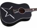 Guitare acoustique Schecter 283-SHC Robert Smith Signature RS-1000 Busker 6 cordes pour droitier - Noir brillant
