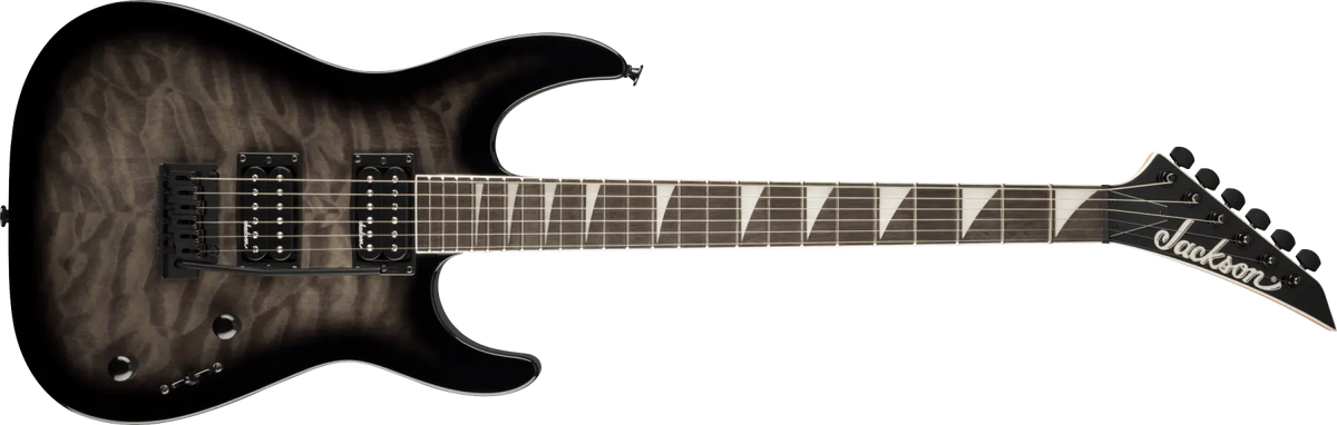 Guitare Jackson - JS Series Dinky JS20 DKQ 2PT, touche amarante - Transparent Black Burst 2910211585