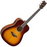 Yamaha - Guitare transacoustique FG avec table en épicéa massif - Brown Sunburst