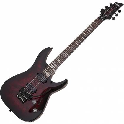 Guitare électrique Schecter 6 cordes pour droitier Omen Elite-6 FR finition Black Cherry Burst
