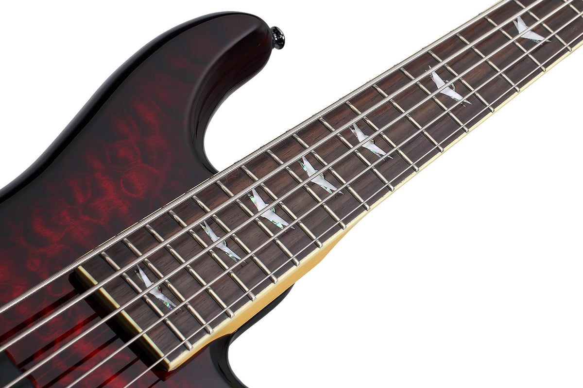 Schecter 2502-SHC 5 String RH Electric Bass Stiletto Extreme-5 Black Cherry Finish