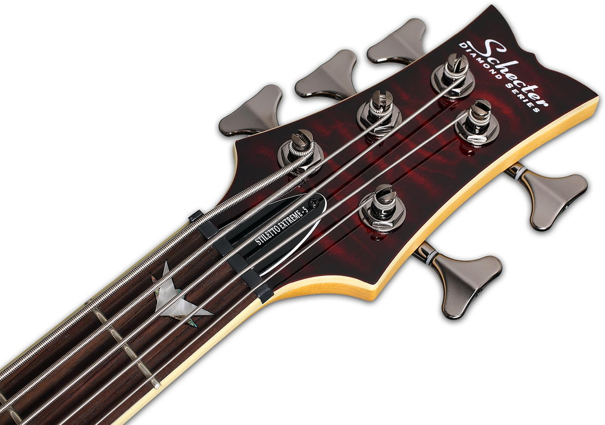Schecter 2502-SHC 5 String RH Electric Bass Stiletto Extreme-5 Black Cherry Finish