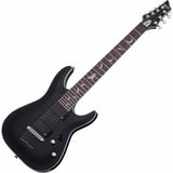 Guitare électrique Schecter 1185SHC Damien Platinum 7 cordes pour droitier - Noir satiné