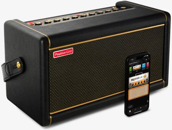 Amplificateur combo basse/guitare électrique/acoustique Positive Grid Spark 2 BK 2x4" 50 W avec Bluetooth, 120 dB - Noir