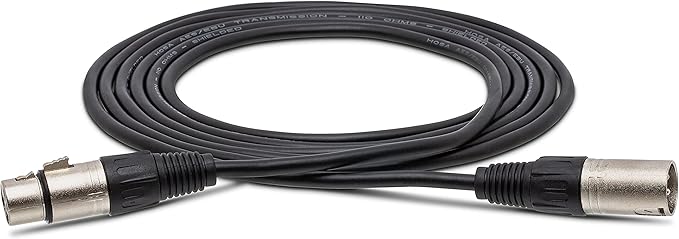 Hosa - DMX512 Cable, XLR3M to XLR3F, 5 ft