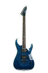 Guitare électrique ESP LTD Deluxe MH-1000 d'occasion avec étui rigide