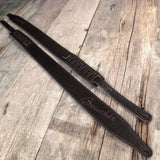 Boucher 2-1/2'' Triple Ply super-soft Leather Guitar Strap, Dark Brown