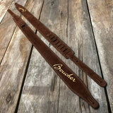 Sangle de guitare Boucher en suède de 2-1/2'', marron