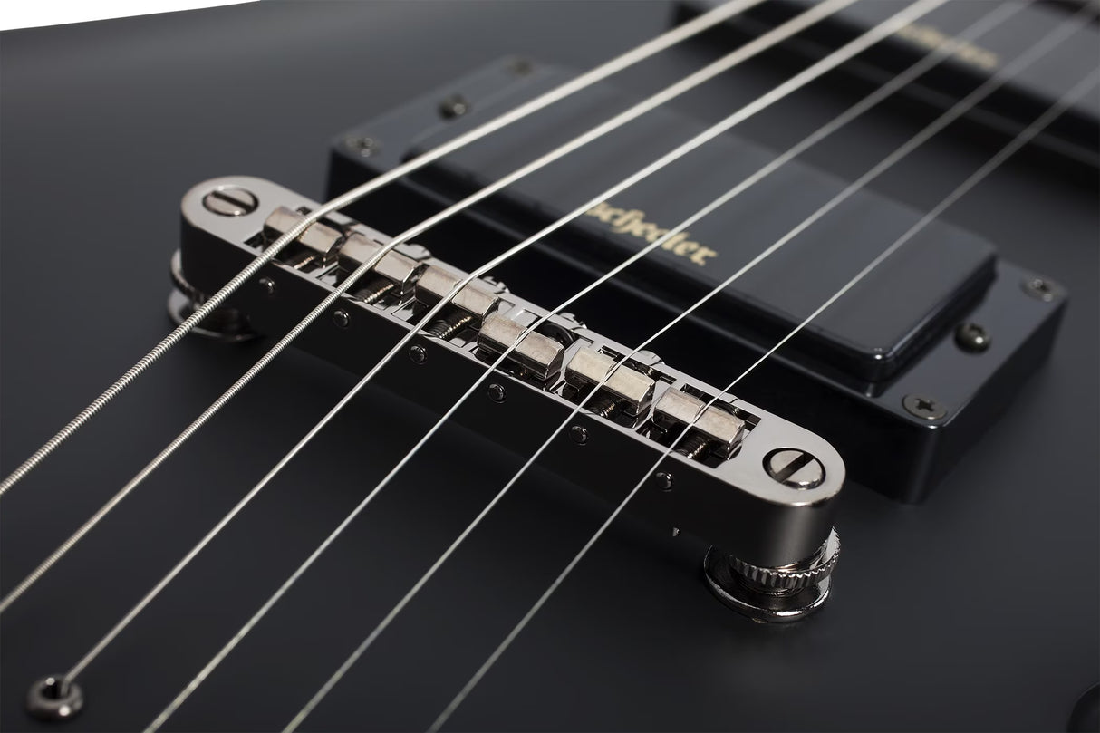 Schecter - Demon-6 Electric Guitar - Aged Black Satin