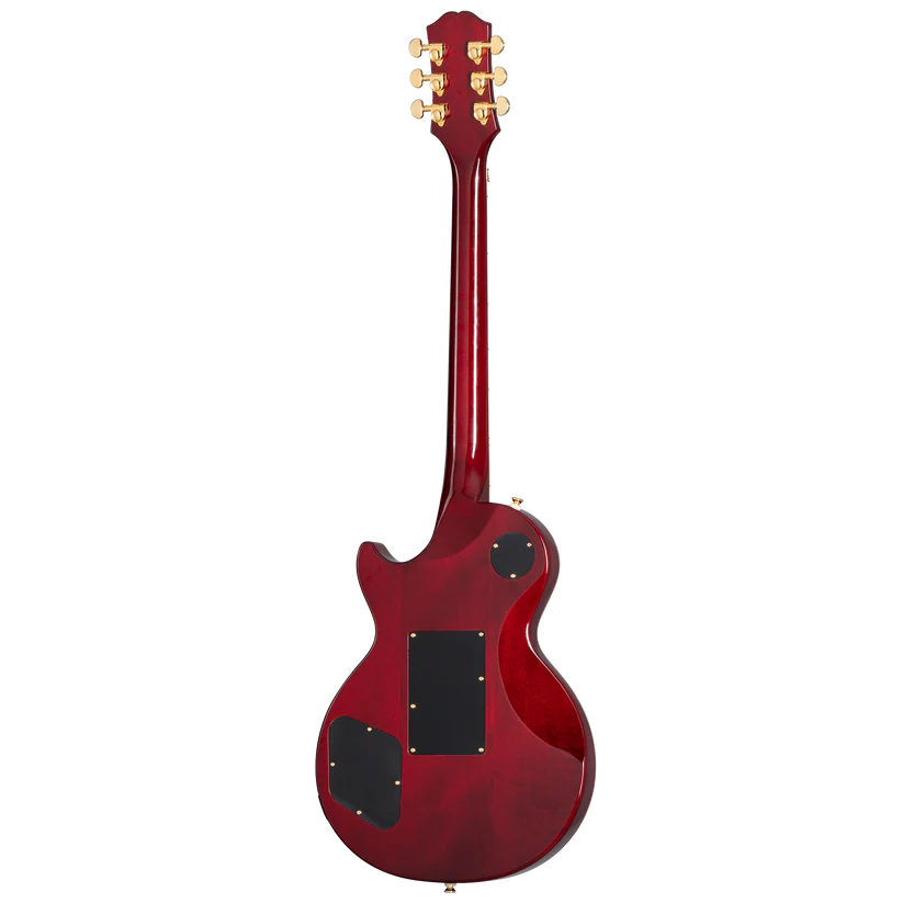 Epiphone - Alex Lifeson Les Paul Axcess Quilt - Rouge Rubis avec Étui Rigide