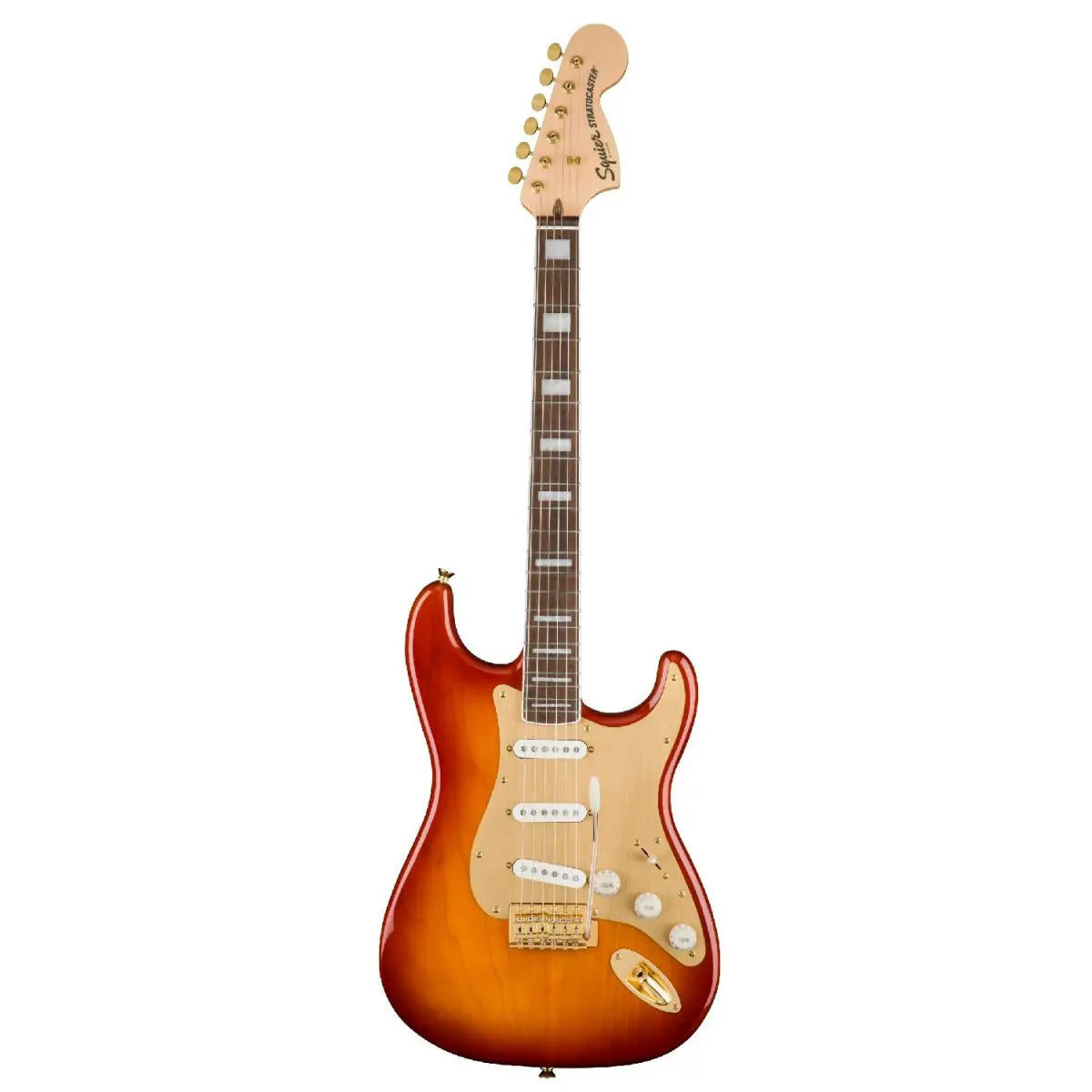 Squier – Stratocaster® 40e anniversaire, édition or – Sienna Sunburst – 0379410547