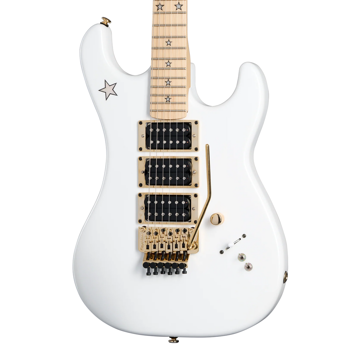 Kramer - Guitare électrique Jersey Star avec housse - White Pearl