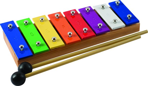 Mano Percussion Glockenspiel 8 notes avec maillets MPGS8M