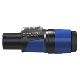 Neutrik NAC3FXXA-W-S Powercon In Connector (Blue)