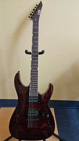 Pre-owned ESP LTD MH-200QM NT Electric Guitar ( Like New Condition )