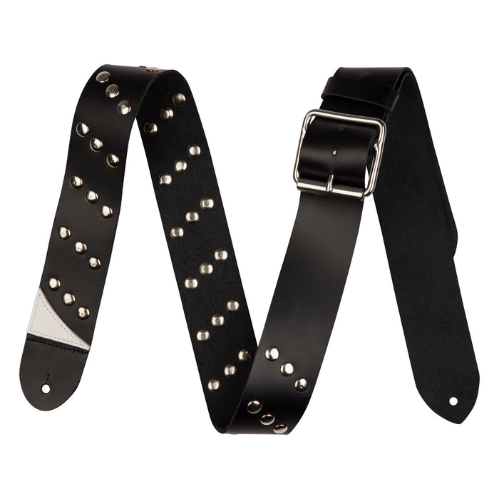 Bracelet en cuir noir Jackson Diagonal Stud 2,5" 2993377100