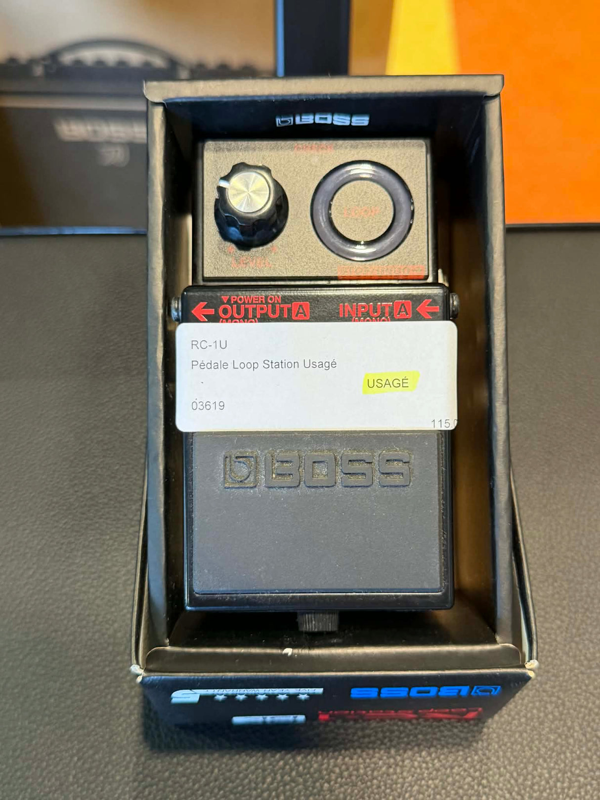 Pédale de Looper d'Occasion Boss RC-1 Loop Station - Noir