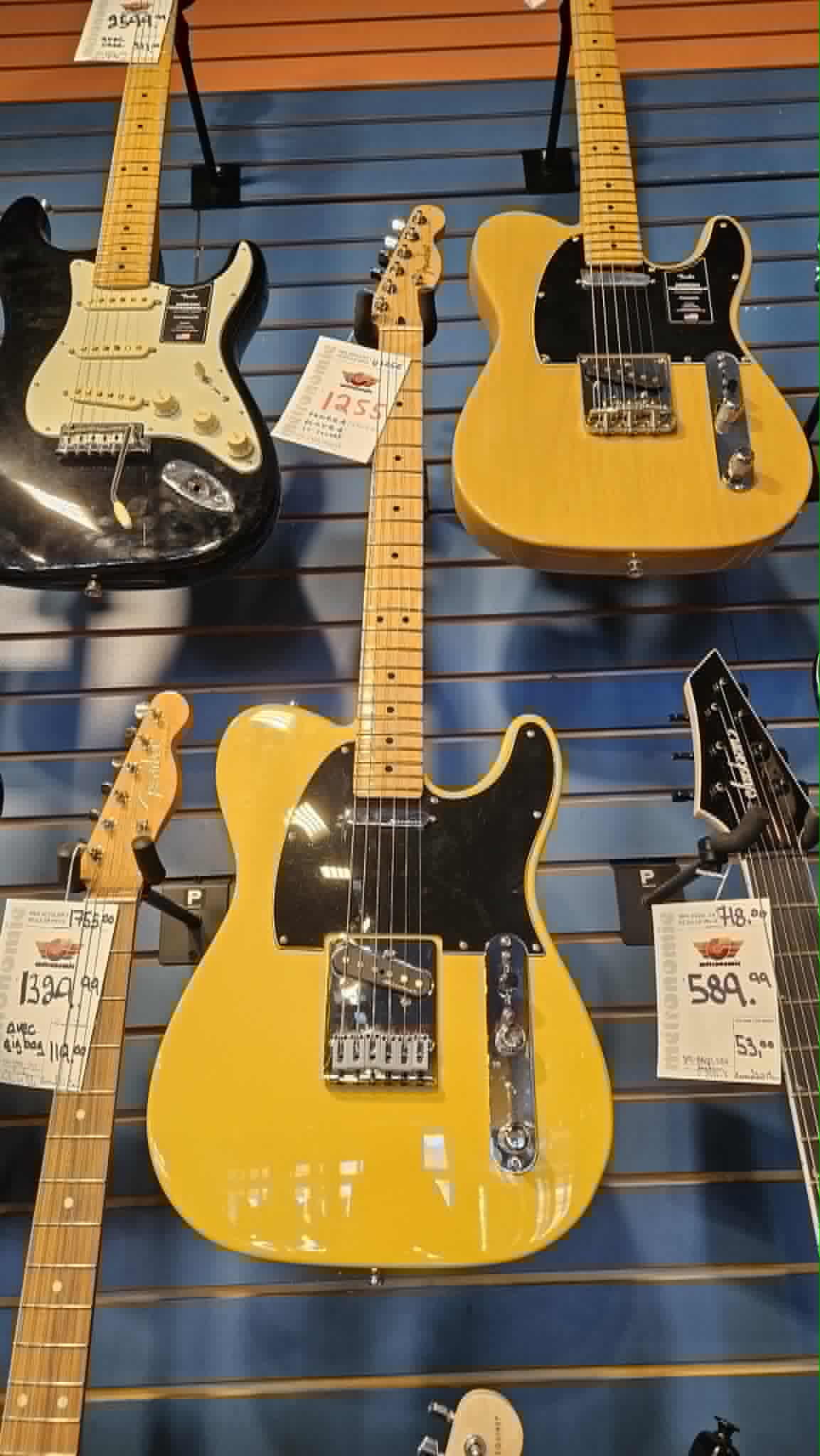 Fender d'occasion - Telecaster Player II modifiée, touche érable - Sunshine Yellow 0147452360