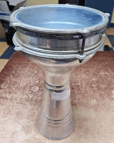 Darbuka en aluminium d'occasion