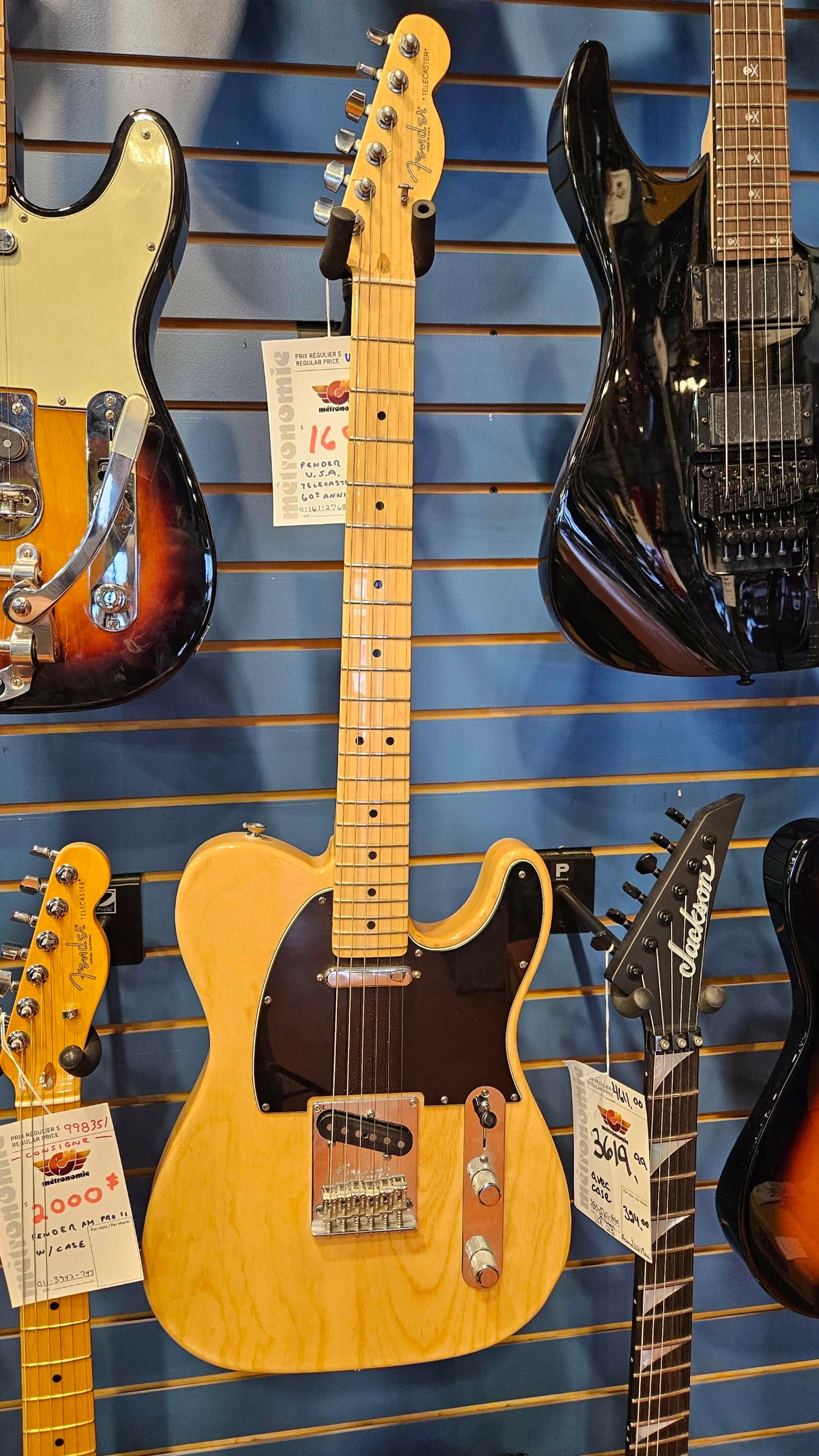 Fender Telecaster 60ème Anniversaire d'occasion avec étui rigide Fender de luxe 011-6112-768