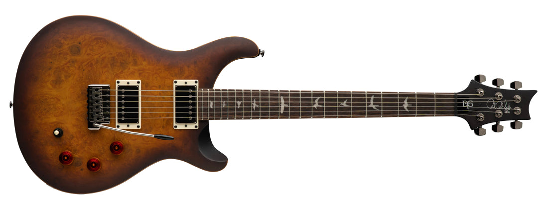 Guitare électrique PRS Guitars 114984 Limited Edition SE DGT Laurel Burl avec housse - McCarty Tobacco Burst