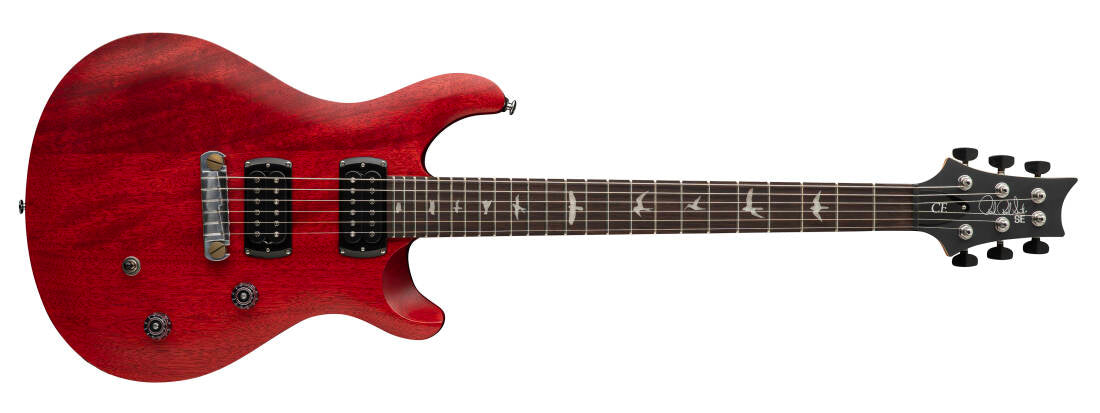 Guitare électrique PRS SE CE 24 Standard Satin Stoptail avec housse - Vintage Cherry