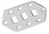 Plaque de contrôle du sélecteur de micros Fender - Jaguar - Chrome