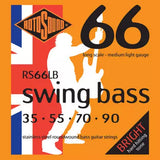 Rotosound - Swing Bass 66 Cordes de basse en acier inoxydable 35-90