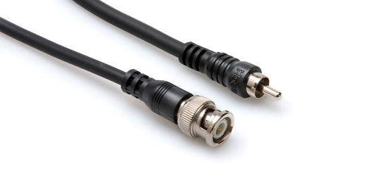 Hosa - 75-ohm Coax, BNC to RCA, 6 ft